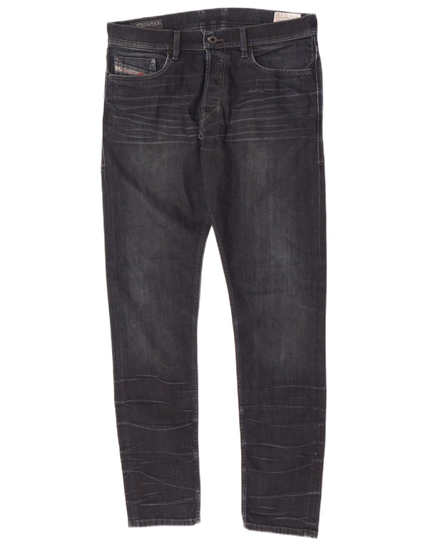 Diesel Herre Tepphar Carrot Slim Jeans W32 L32 Marineblå Bomuld