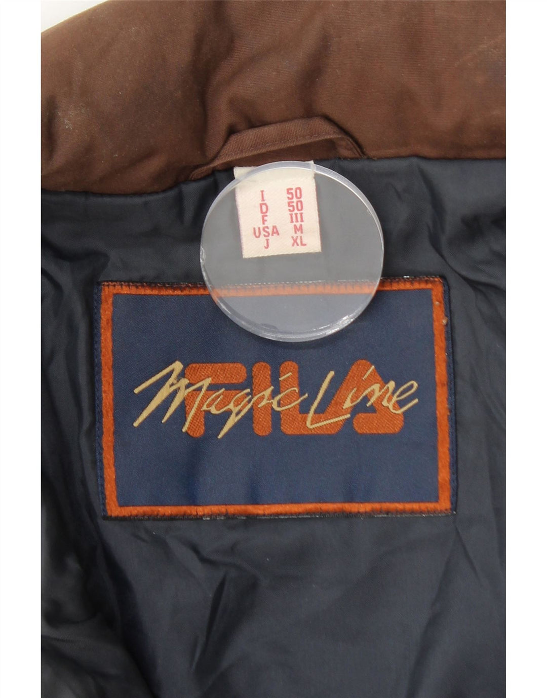 FILA Herre Magic Line Hooded Utility Jacket IT 50 Large Brown Polyester