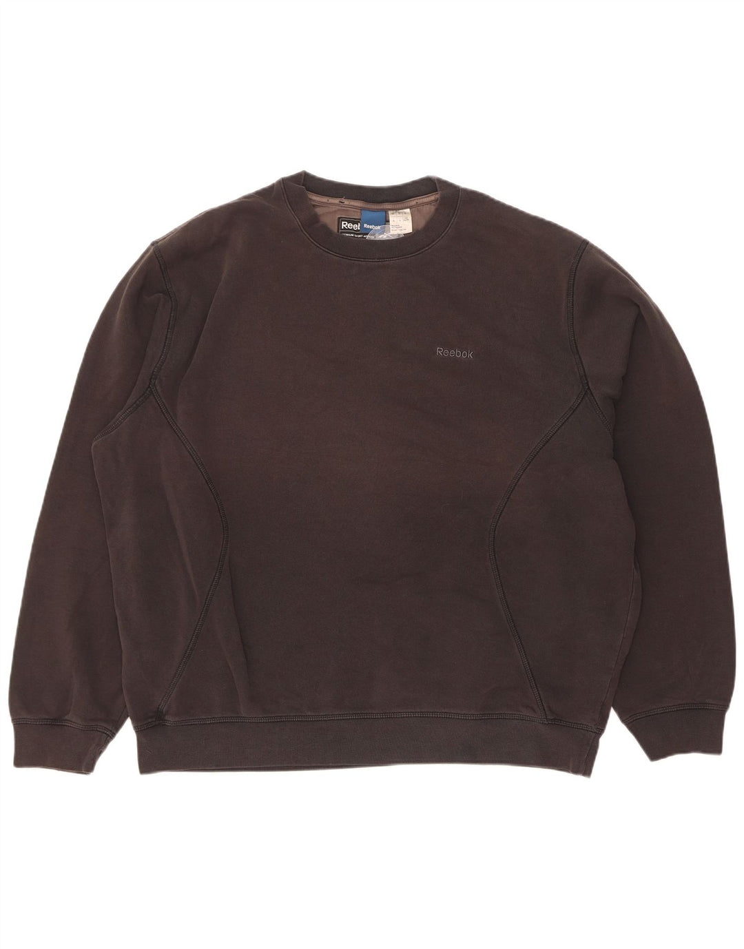 Reebok Herre Sweatshirt Jumper XL Sort Bomuld