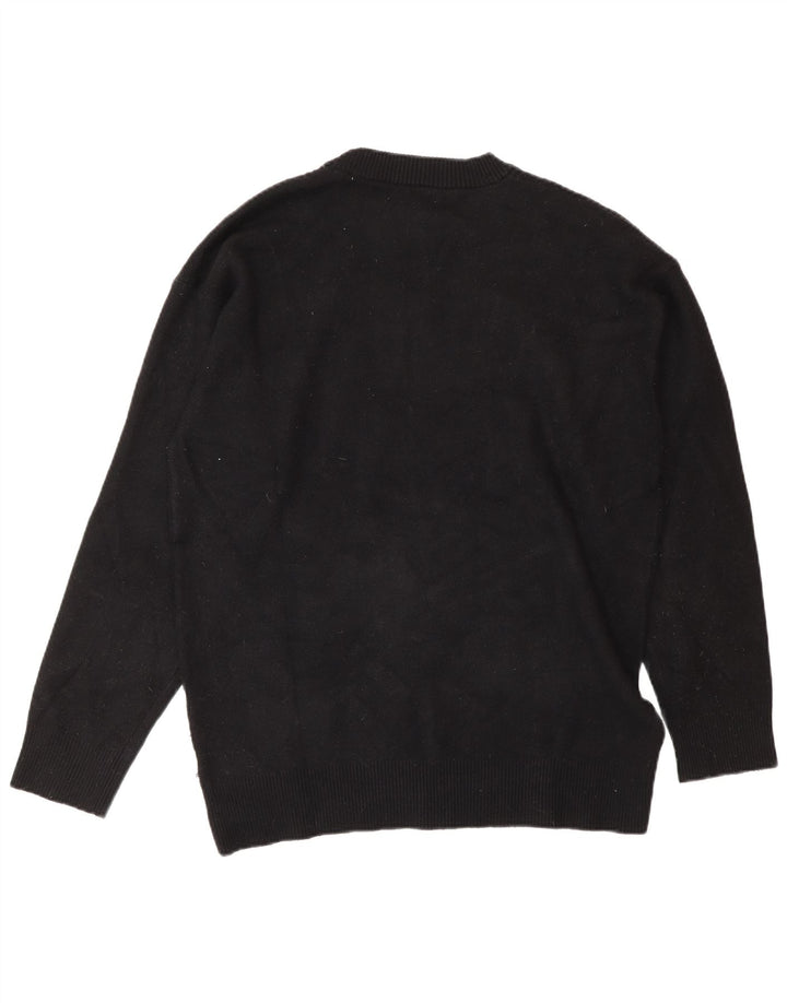 Zara dametrøjetrøje med rund hals DK 14 Medium Sort viskose