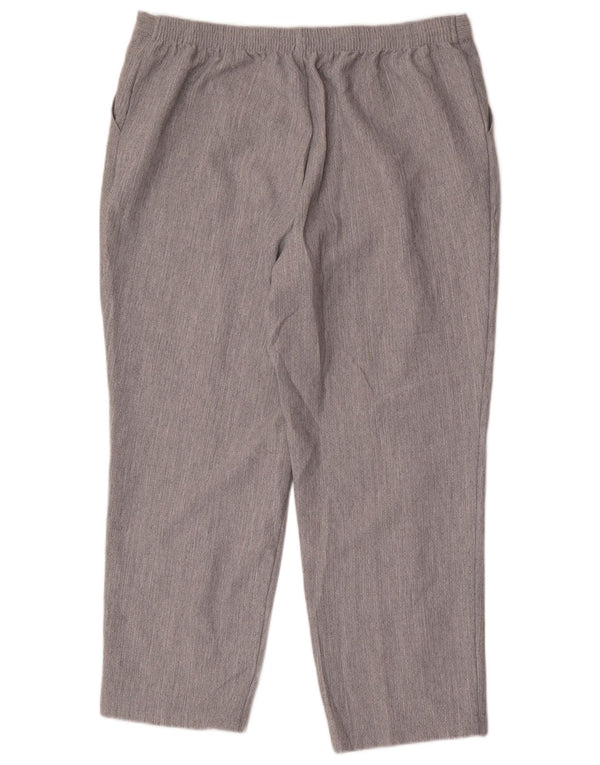 Marks & Spencer Womens Tapered Chino Trousers UK 18 XL W34 L26 Grey