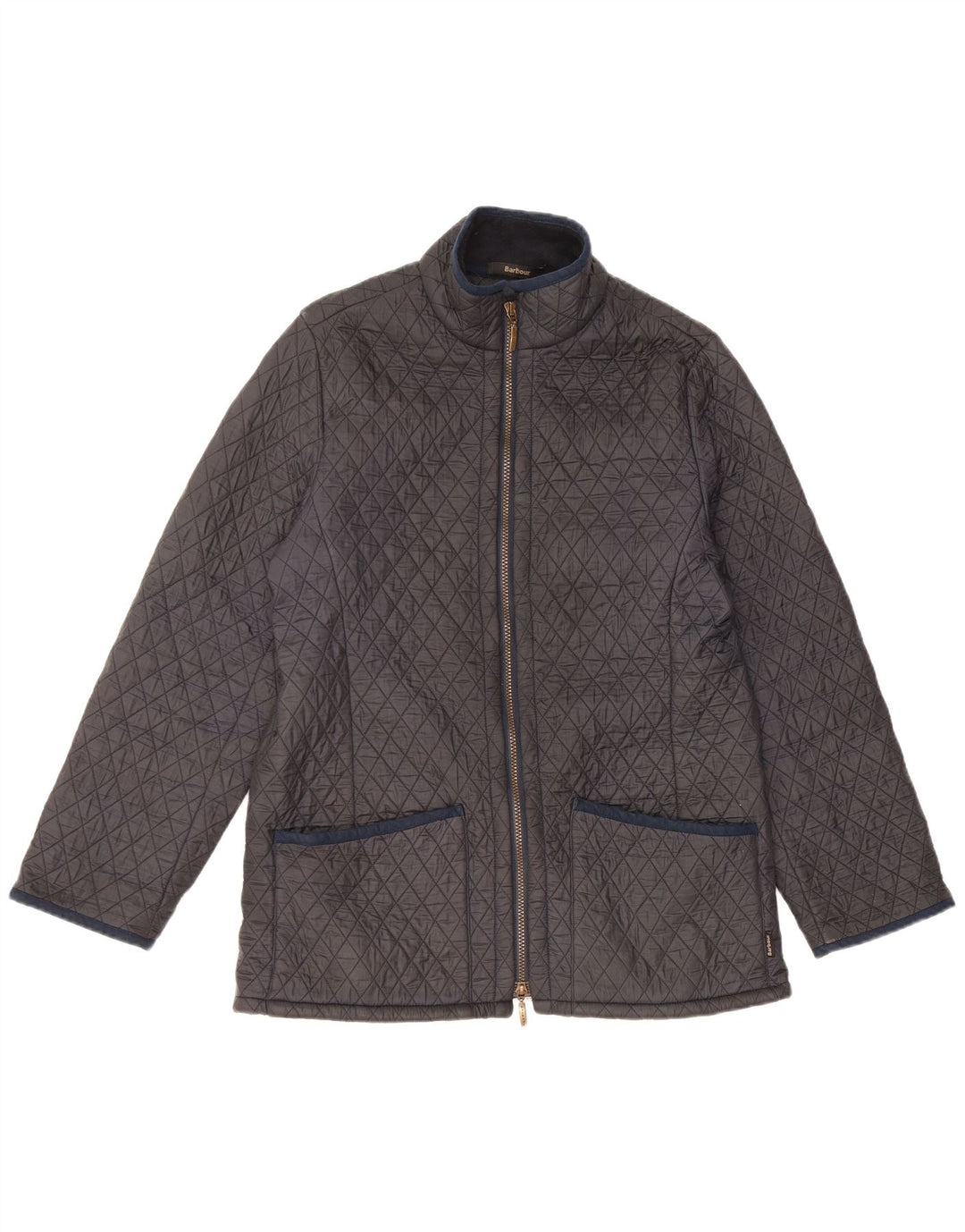 BARBOUR Quiltet jakke til kvinder UK 12 Medium Sort Polyamid