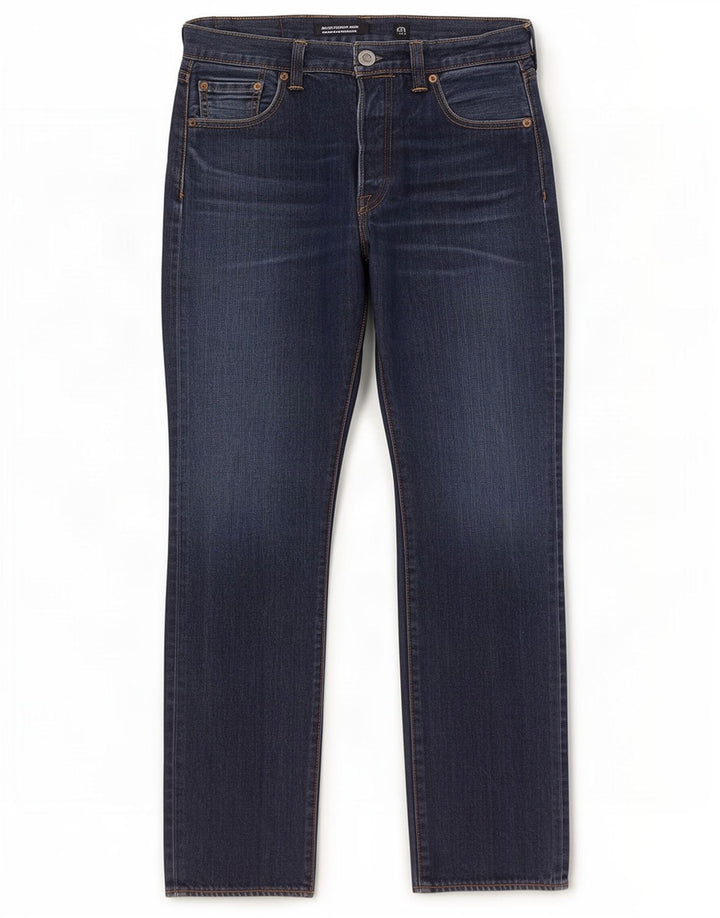 Levi's Herre 501 Straight Jeans W30 L30 Marineblå Bomuld