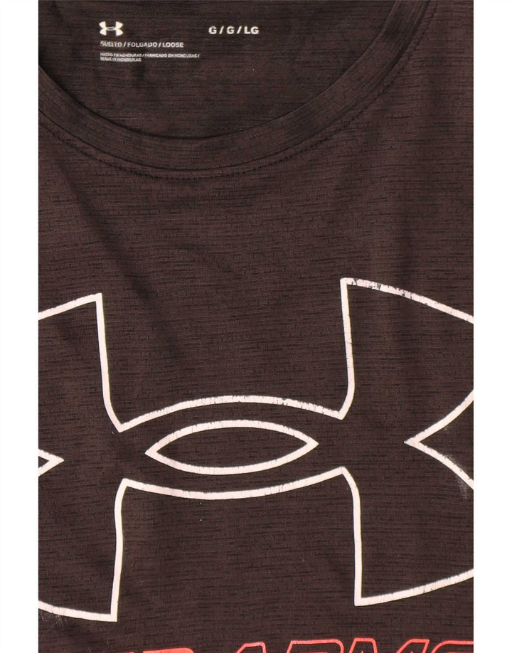 Under Armour Herre Grafisk T-Shirt Top Stor Sort
