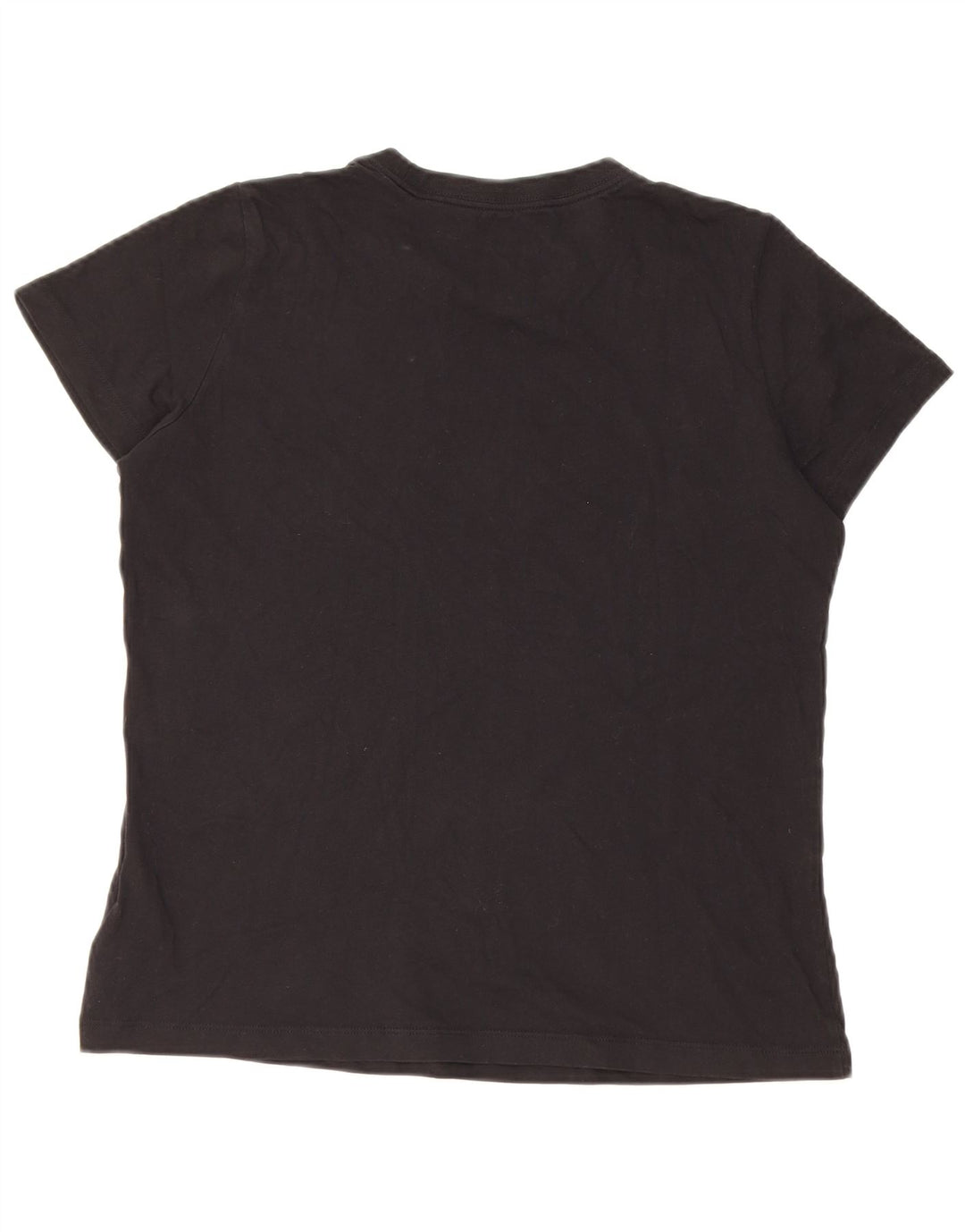 Nike Grafisk T-Shirt Top UK 14 Medium Sort Bomuld
