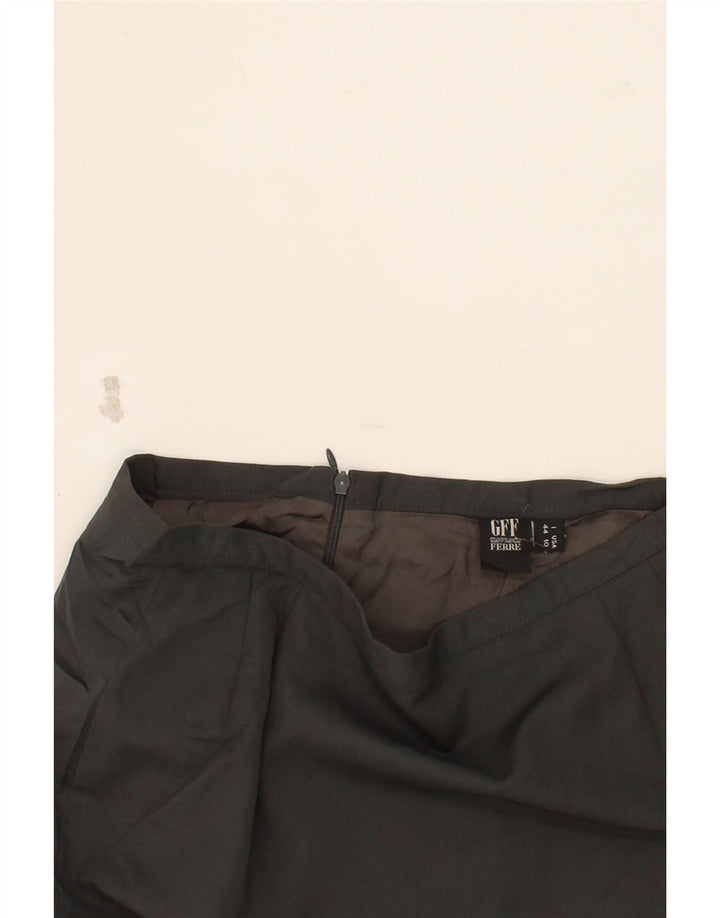 GF FERRE Womens Midi Skirt IT 44 Medium W28 Grey Vintage GF Ferre and Second-Hand GF Ferre from Messina Hembry 