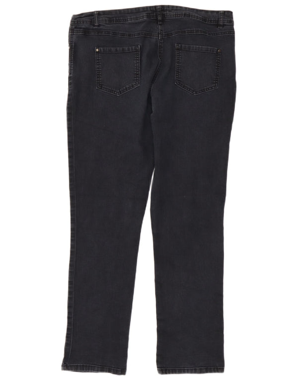 M&Co Dame Slim Jeans UK 16 Large W36 L31 Navy Blue Bomuld