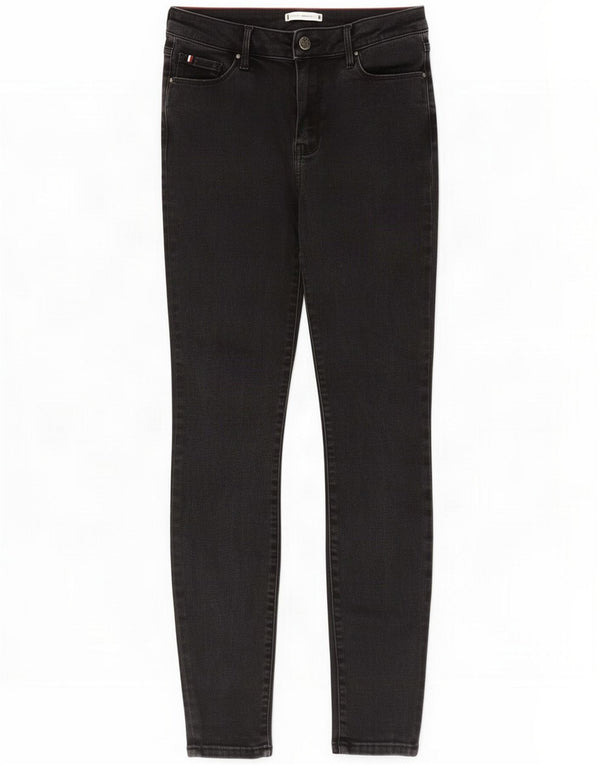 Tommy Hilfiger Womens Flex Skinny Jeans W30 L30 Black Cotton
