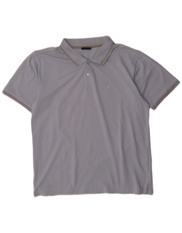 Champion herre poloshirt mellemblå bomuld