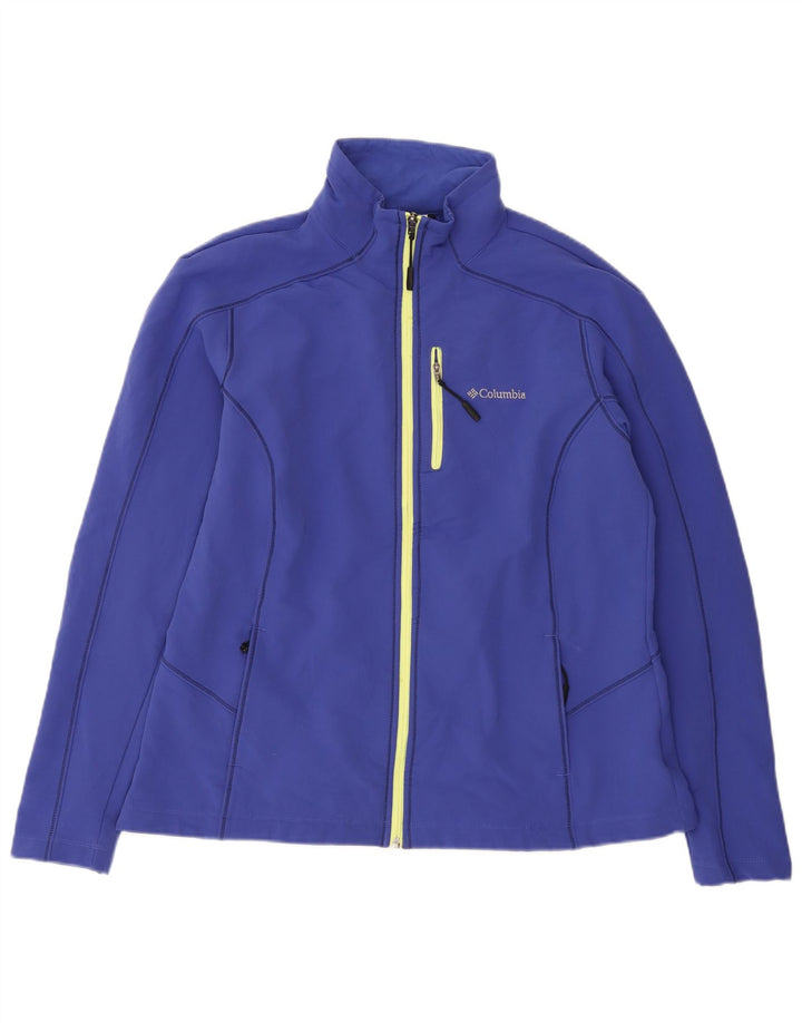 Columbia træningsdragt topjakke til kvinder UK 18 XL blå polyester