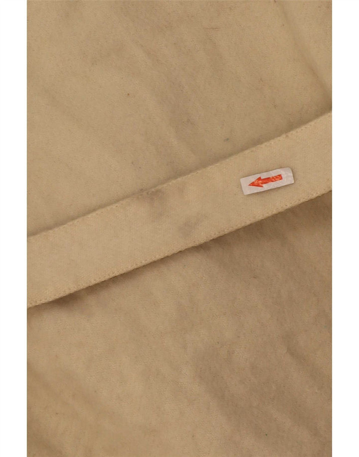 Vintage vendbar overfrakke til kvinder IT 42 Medium Beige Bomuld