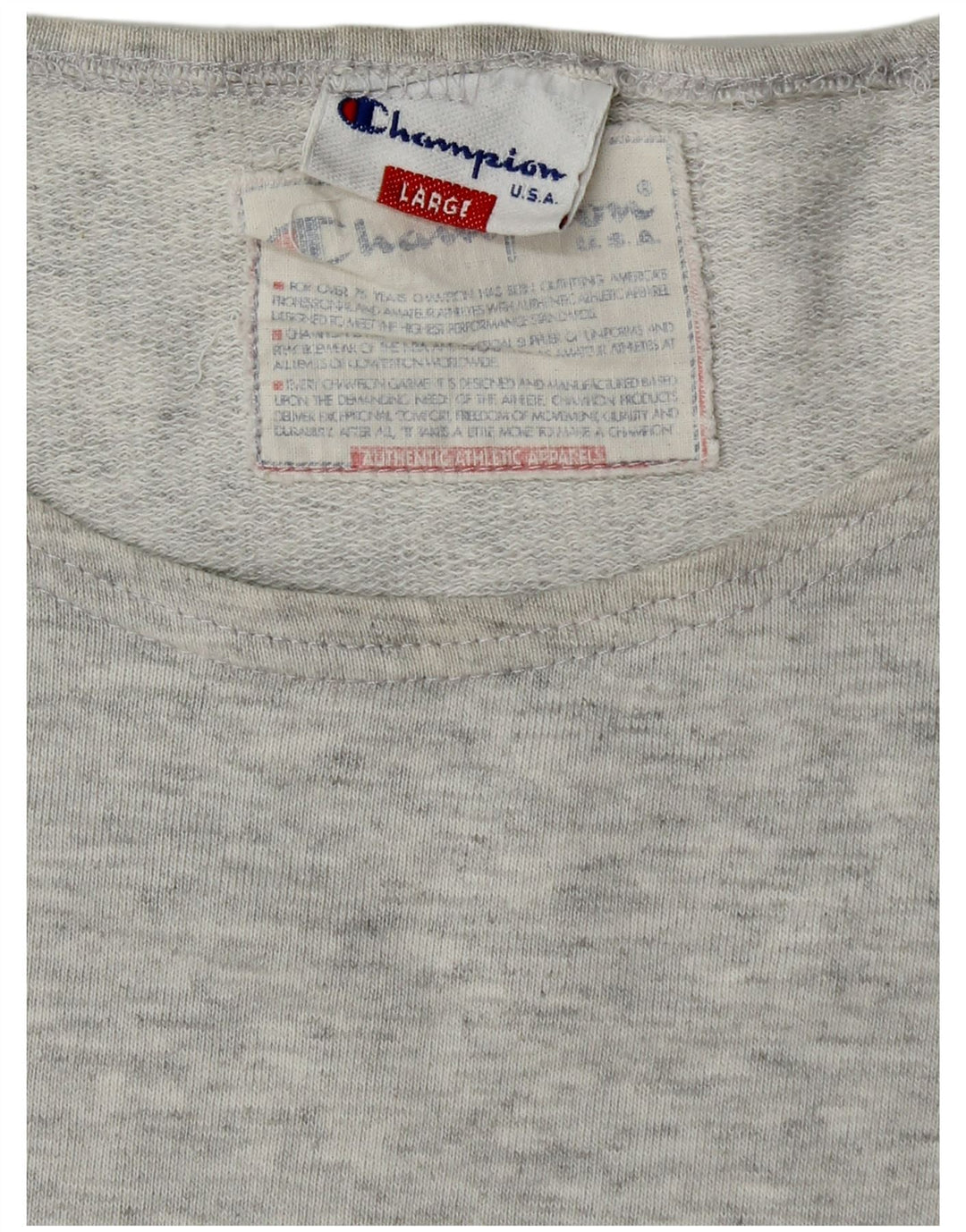 Champion Kvinder Oversized Grafisk Sweatshirt Jumper UK 16 Stor Grå
