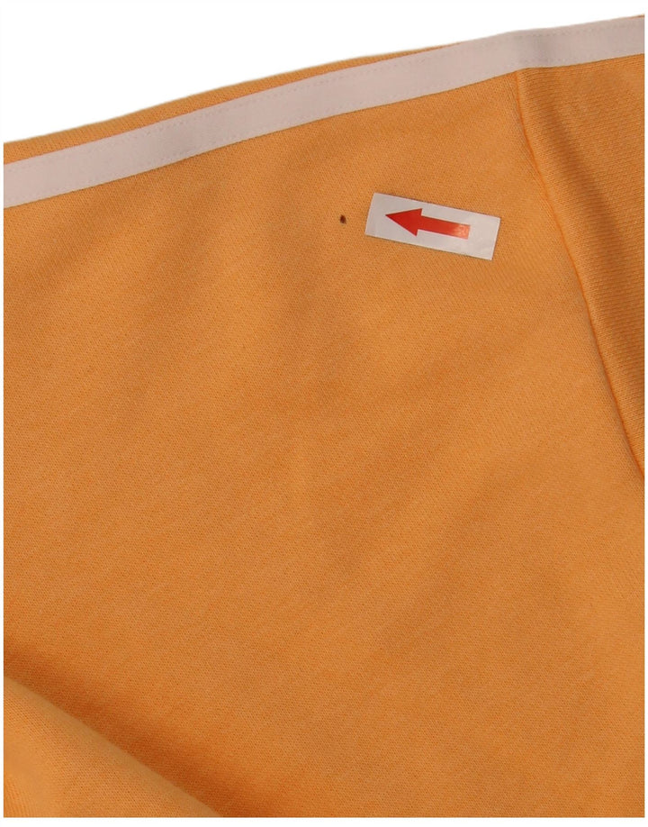 Adidas Dame Oversized Hoodie Jumper UK 12 Medium Orange Bomuld