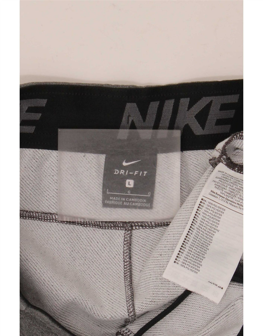 Nike Herre Dri Fit træningsdragt Bukser Joggers Large Grå Polyester