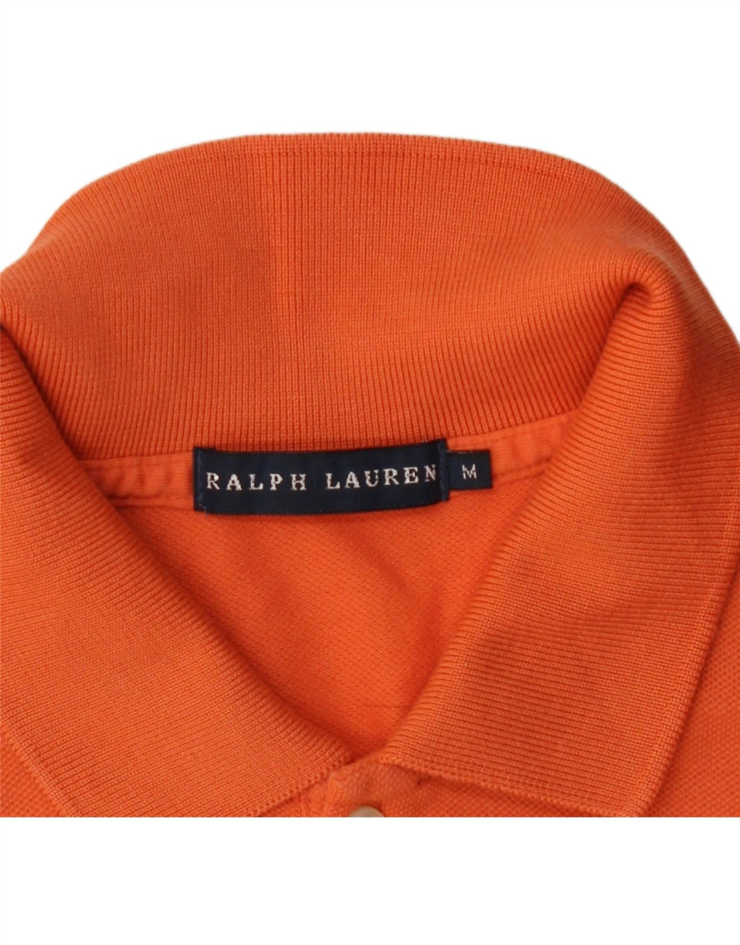 Ralph Lauren Dame Polo Shirt UK 12 Medium Orange