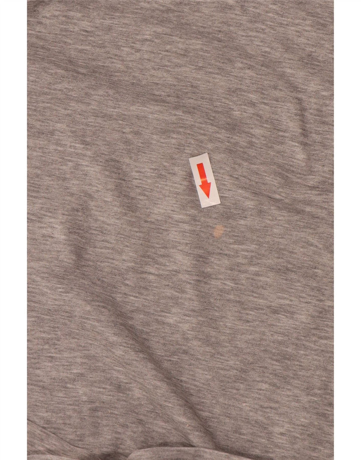Nike grafisk t-shirt top til mænd, lille grå bomuld