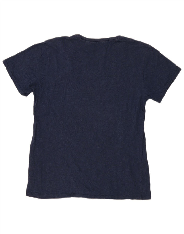 Levi's Herre grafisk T-shirt Top Stor marineblå bomuld
