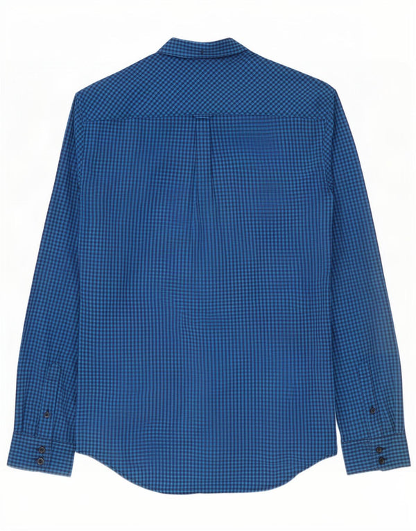 Ben Sherman herreskjorte lille blå Gingham bomuld