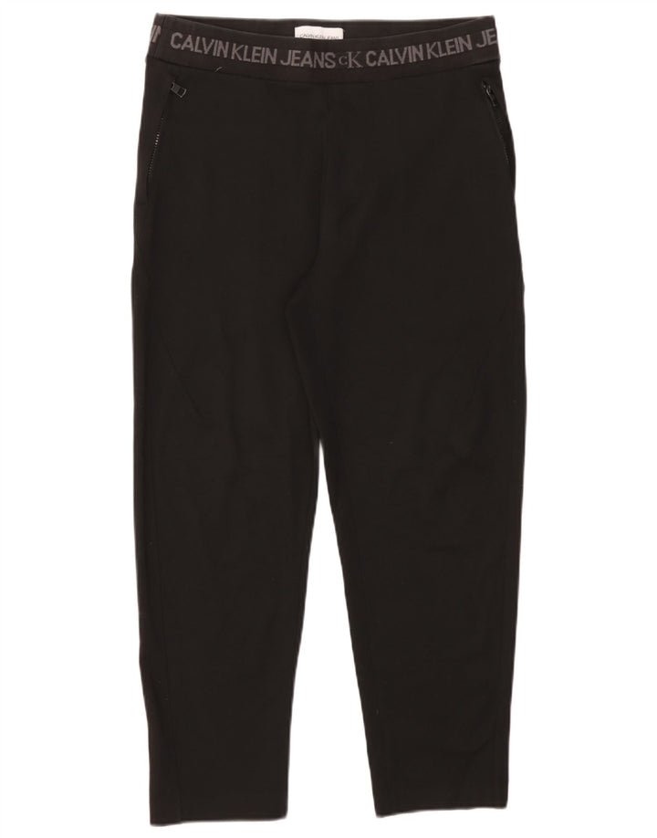 Calvin Klein Herre grafiske cropped bukser Medium W32 L25 Sort polyester