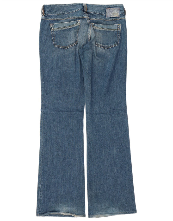 DIESEL Womens Bootcut Jeans W31 L33 Blue Cotton