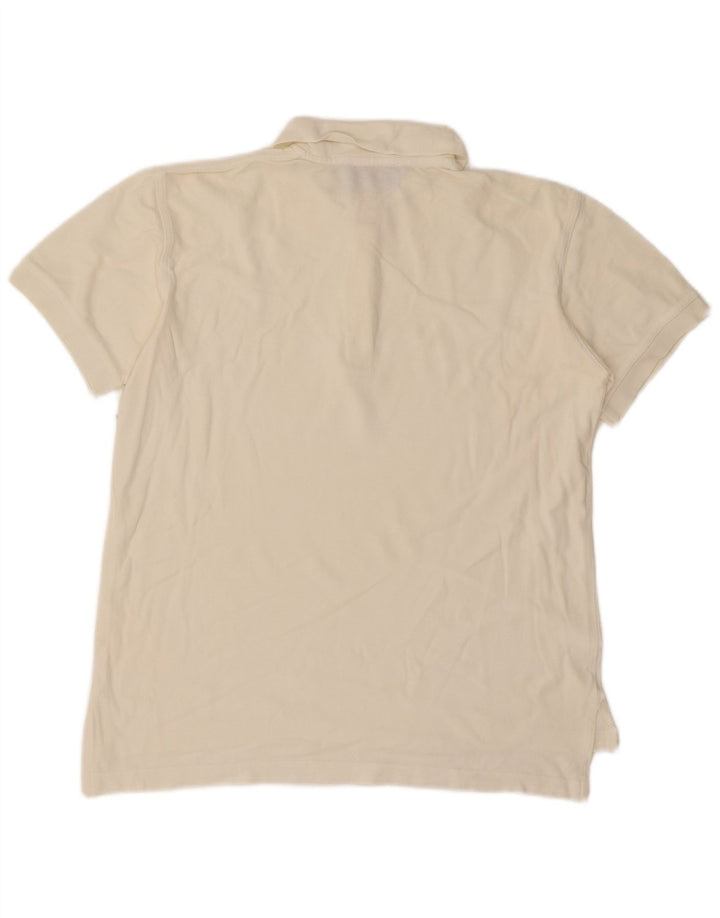 Les Copains Dame Polo Shirt IT 44 Medium Off White Bomuld
