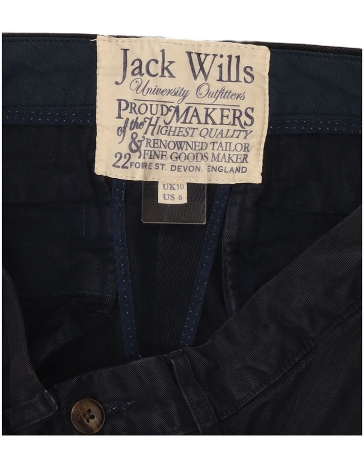 Jack Wills Dame Hot Pants UK 10 Small W32 Navy Blue