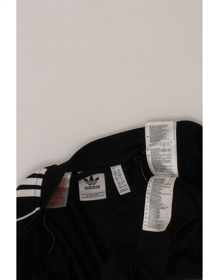 ADIDAS Boys Tracksuit Top Jacket 3-4 Years Black Polyester Vintage Adidas and Second-Hand Adidas from Messina Hembry 