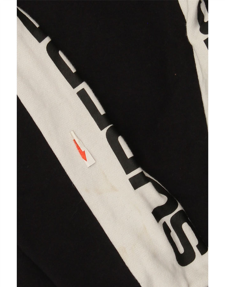 Superdry Graphic Sweatshirt Jumper UK 10 Small Black Colourblock