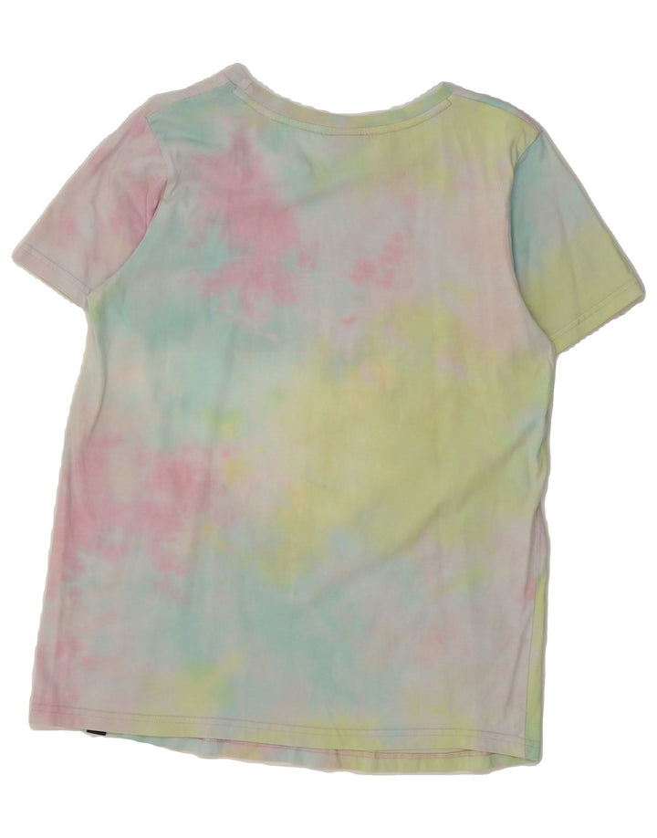 ELLESSE Womens Graphic T-Shirt Top UK 12 Medium Multicoloured Tie Dye Vintage Ellesse and Second-Hand Ellesse from Messina Hembry 