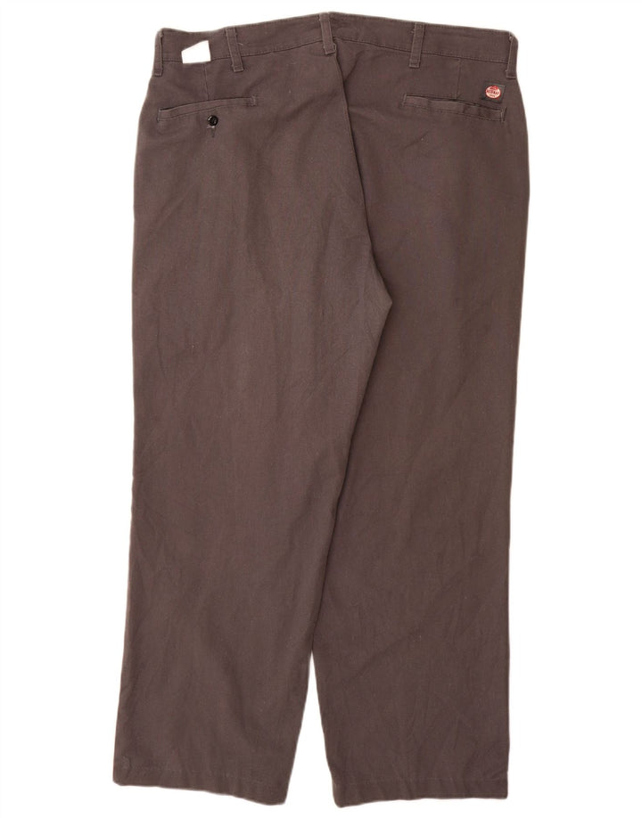 RED KAP Straight Chino Bukser til mænd W38 L29 Grå Polyester