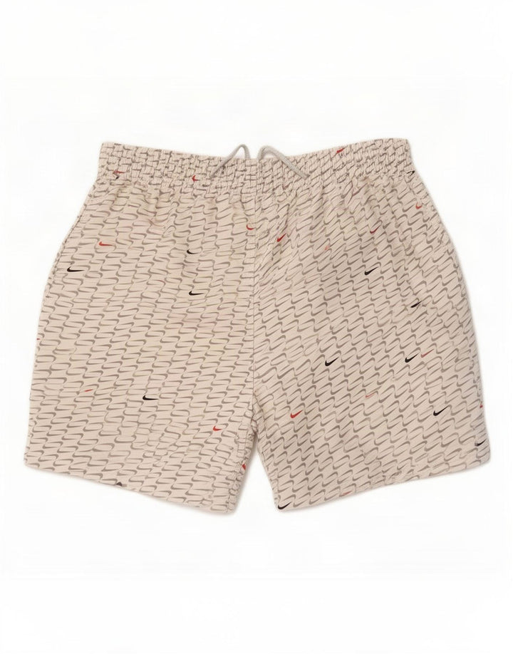 Nike Herre grafiske sportsshorts Medium hvid polyester