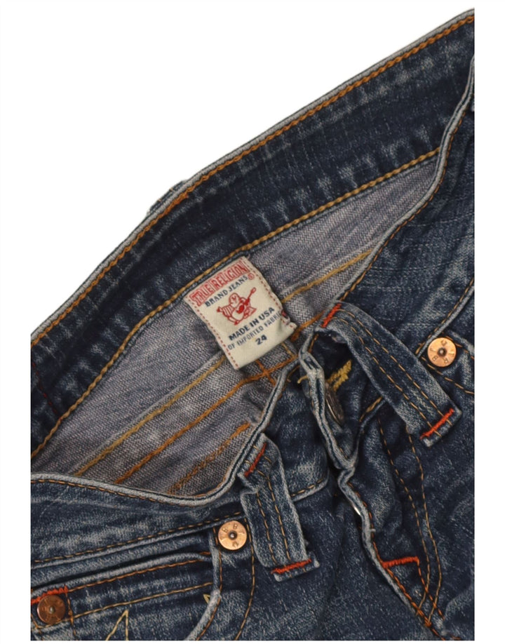 True Religion Dame Bootcut Jeans W24 L27 Blå Bomuld