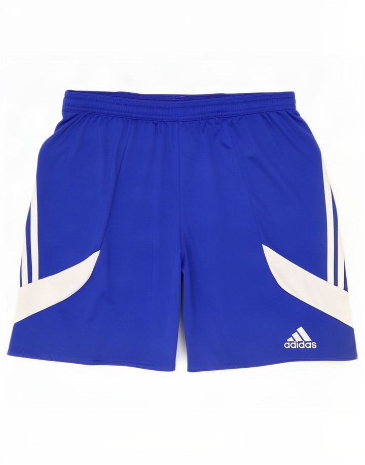 Adidas Herre Climalite Sportshorts Medium Blue Colourblock Polyester