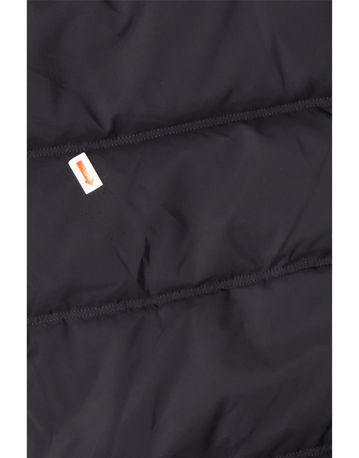 TOMMY HILFIGER Polstret frakke med hætte til kvinder UK 10 Lille marineblå polyester