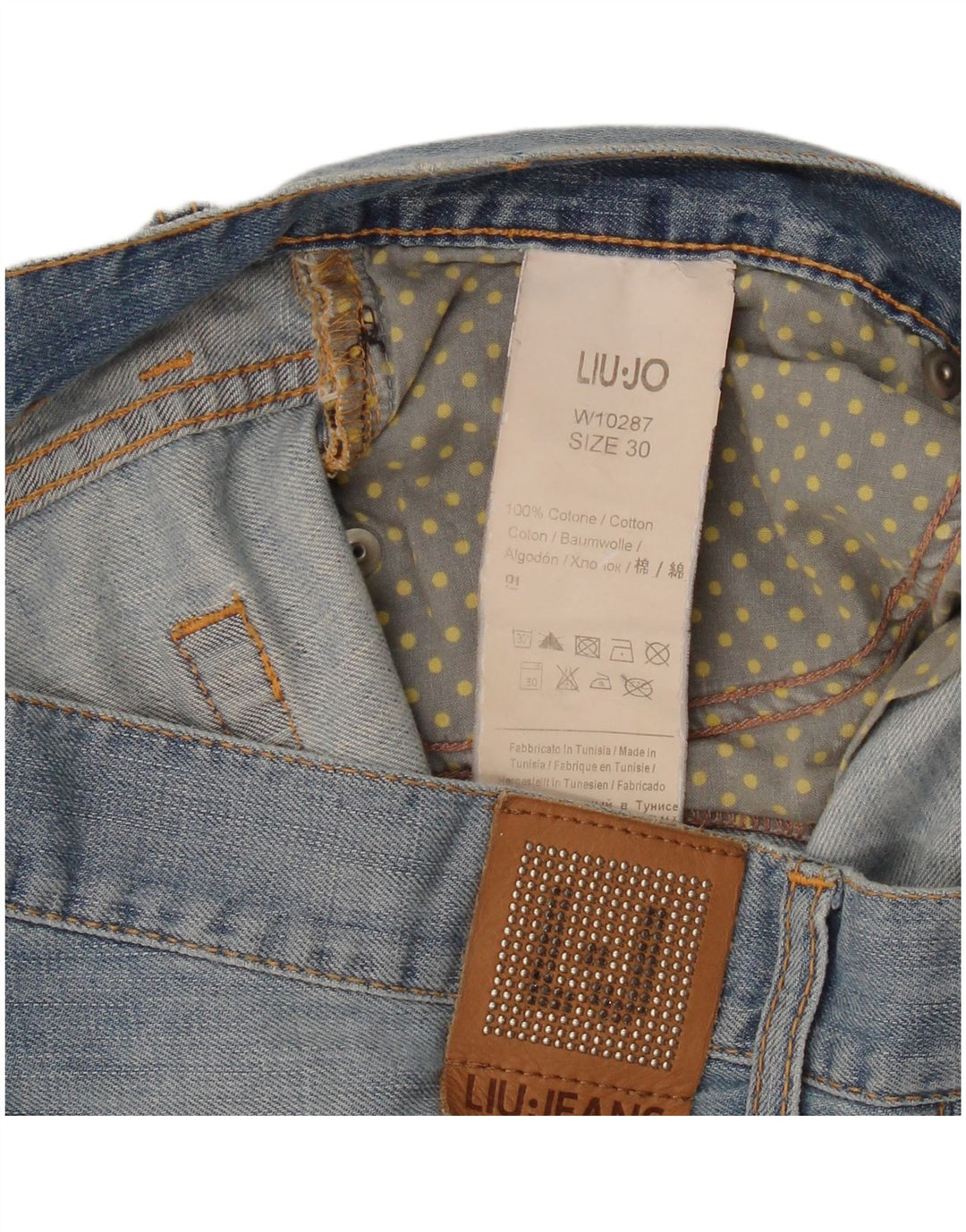 Liu Jo Dame Denim Hot Pants W30 Medium Blue Bomuld