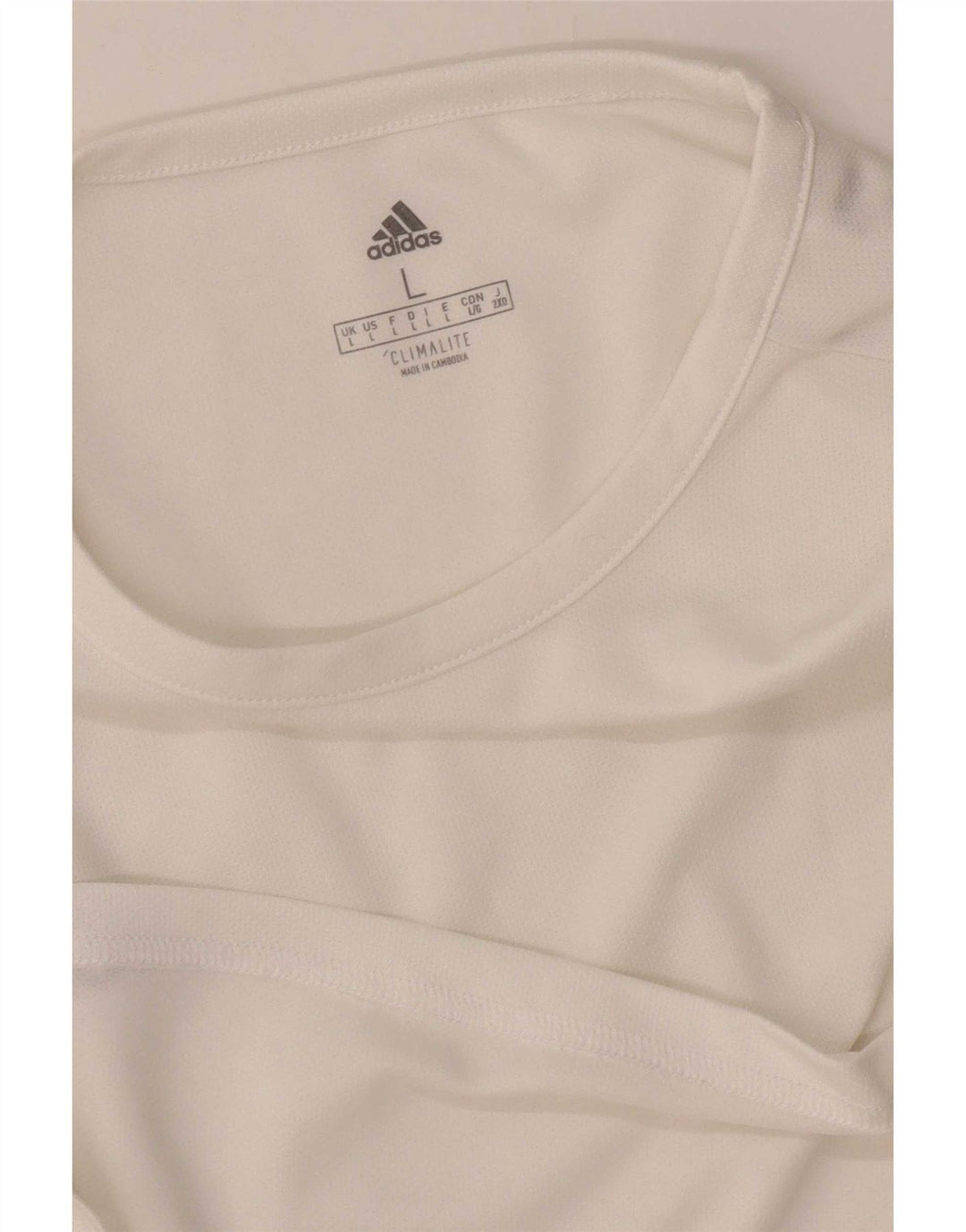 Adidas Herre Climalite T-Shirt Top Stor Hvid Colourblock