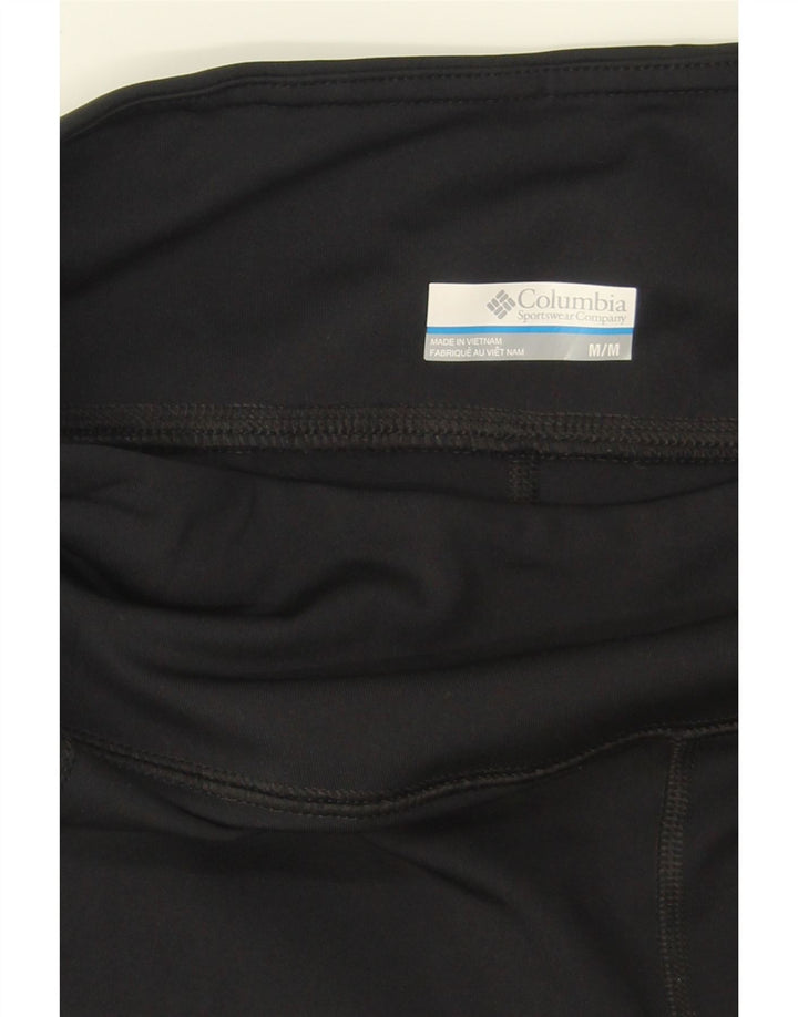 COLUMBIA Womens Crop Leggings UK 12 Medium Black Polyester Vintage Columbia and Second-Hand Columbia from Messina Hembry 