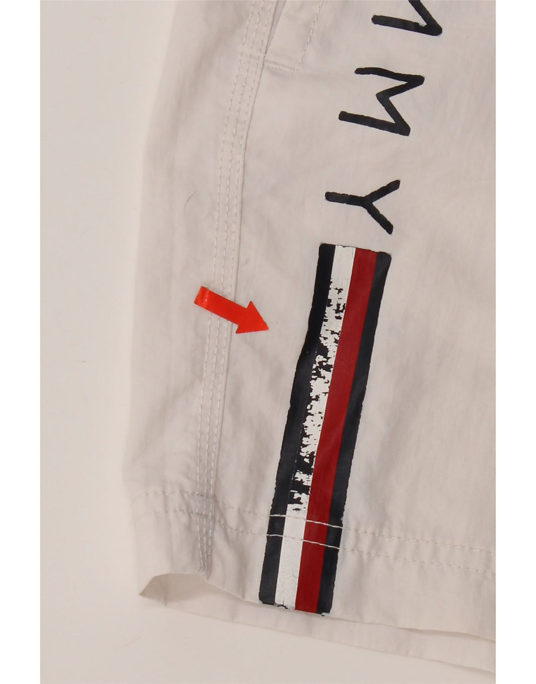 Tommy Hilfiger Grafiske svømmeshorts til kvinder UK 12 Medium White