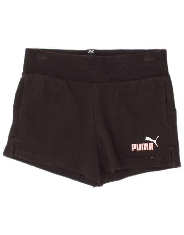 Puma piger grafiske sportsshorts 9-10 år sorte