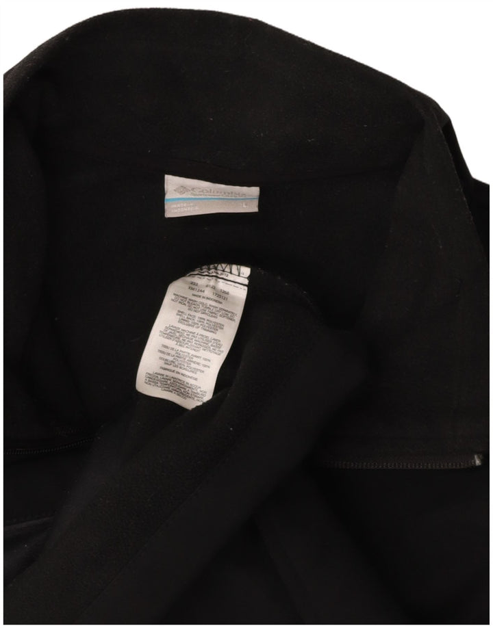 COLUMBIA Mens Tracksuit Top Jacket Large Black Polyester
