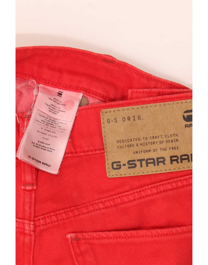 G-Star Herre 3D Arc Cropped Jeans W25 L25 Rød Bomuld
