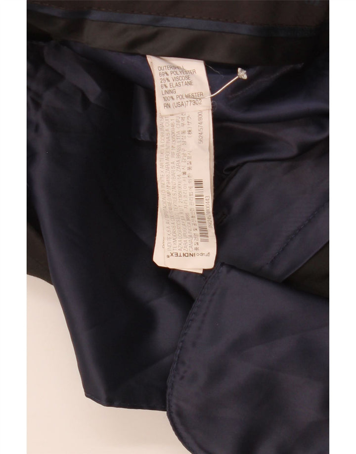 Zara Herre Lige Chinobukser EU 44 Large W34 L31 Sort Polyester