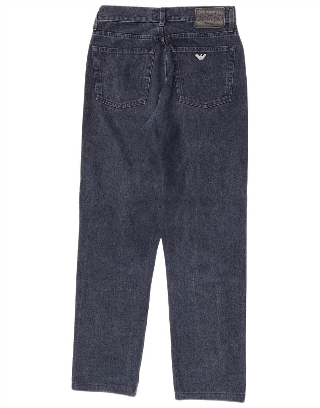 Armani Dame Straight Jeans W32 L32 Marineblå Bomuld