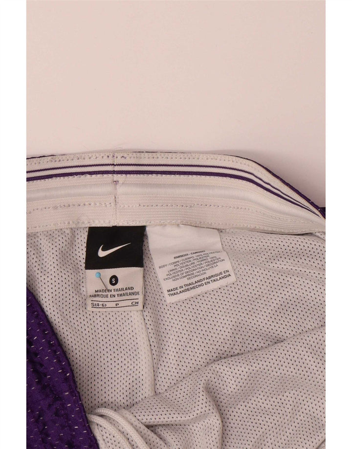 Nike Dame Dri Fit sportsshorts US 4/6 Small Purple Polyester