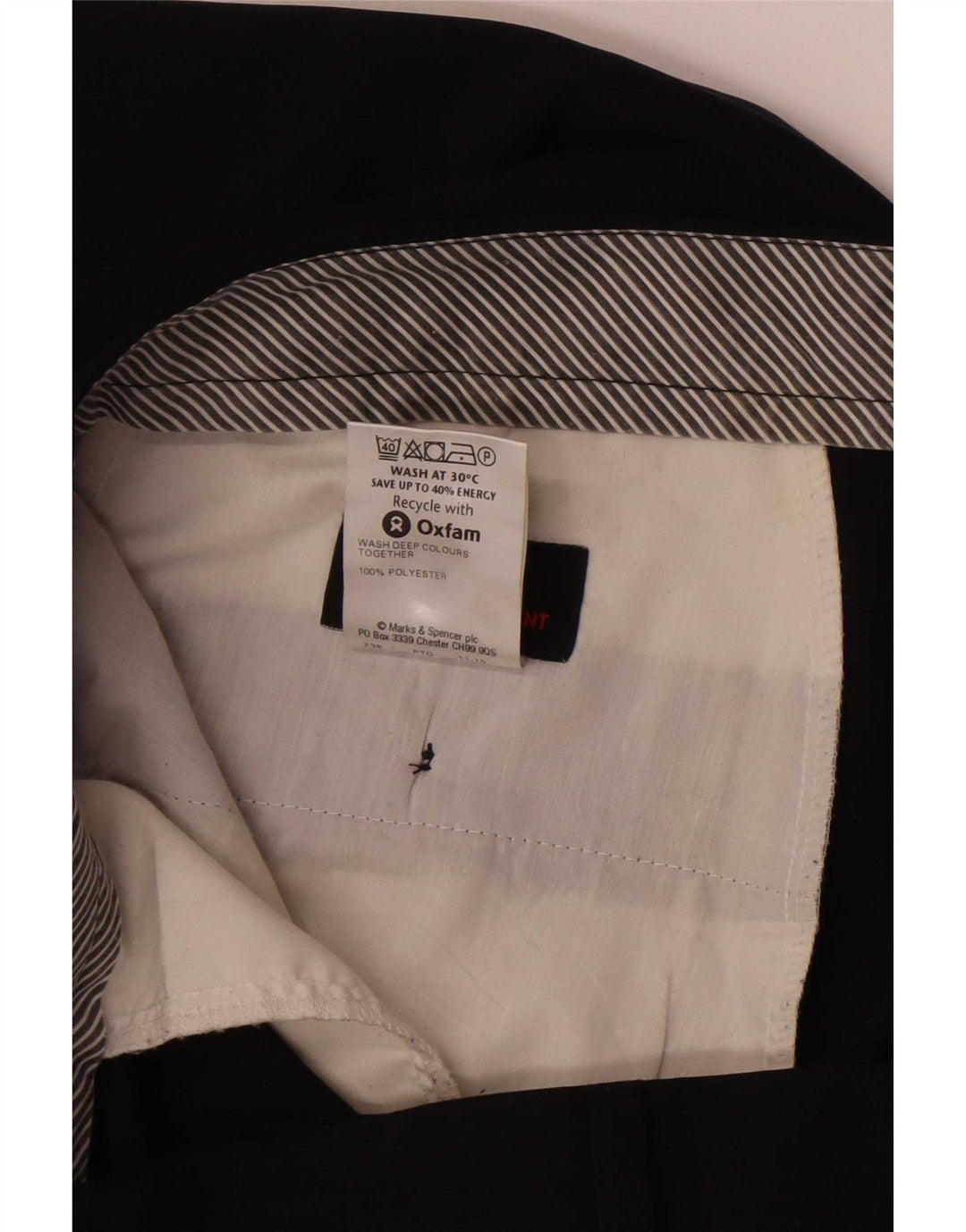 Marks & Spencer Herre lige jakkesætsbukser W38 L33 Marineblå polyester