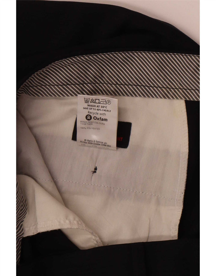 Marks & Spencer Herre lige jakkesætsbukser W38 L33 Marineblå polyester