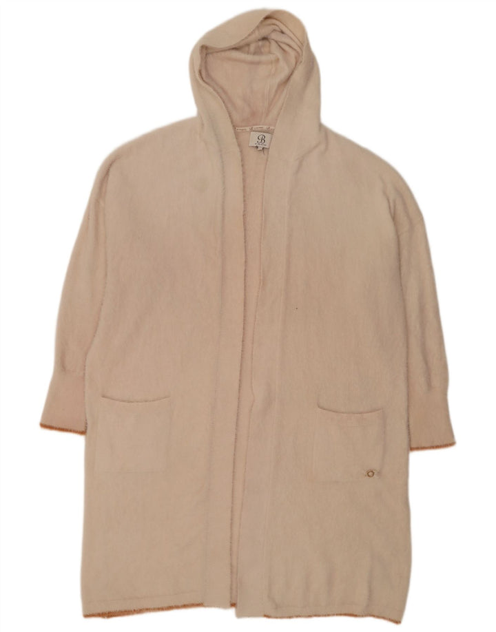 Ted Baker Dame Oversized Longline Åben Cardigan Sweater UK 18 XL Beige