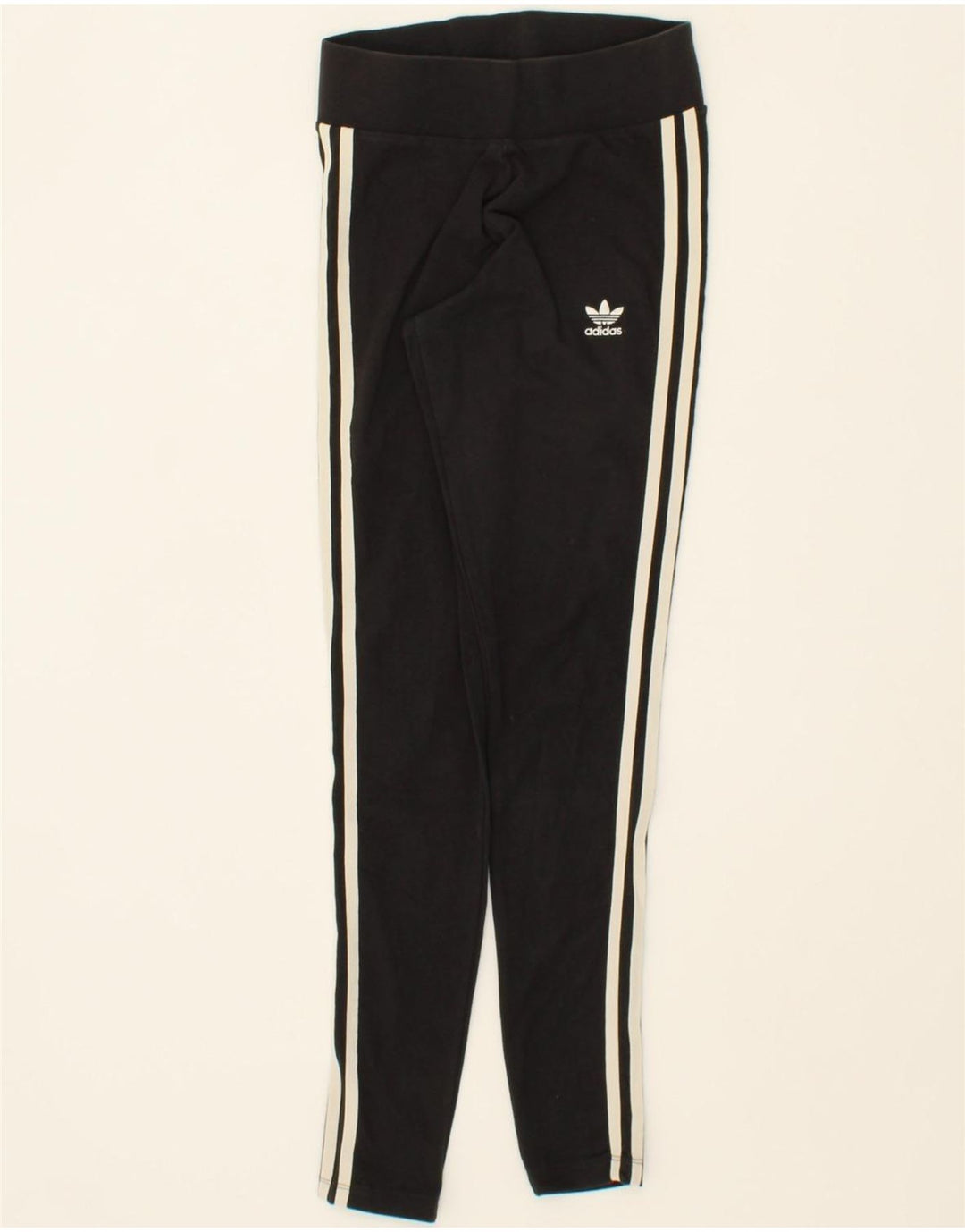 ADIDAS Womens Leggings UK 6 XS Black Cotton Vintage Adidas and Second-Hand Adidas from Messina Hembry 