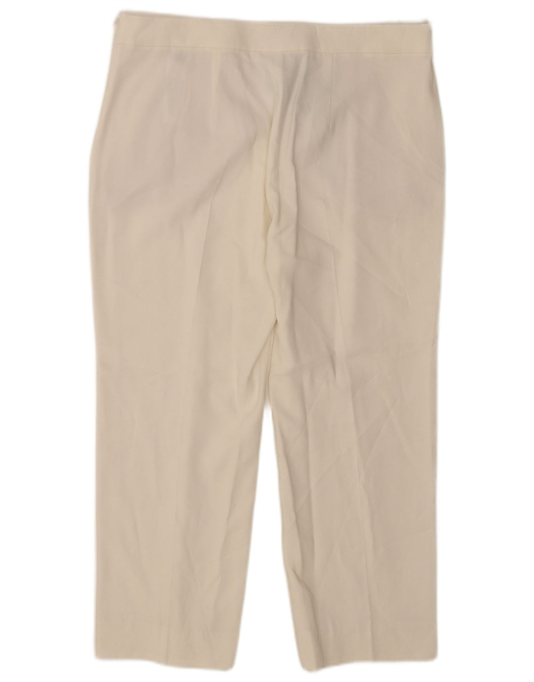 Massimo Dutti Dame Capri Bukser EU 42 Large W32 L23 Hvid Viscose