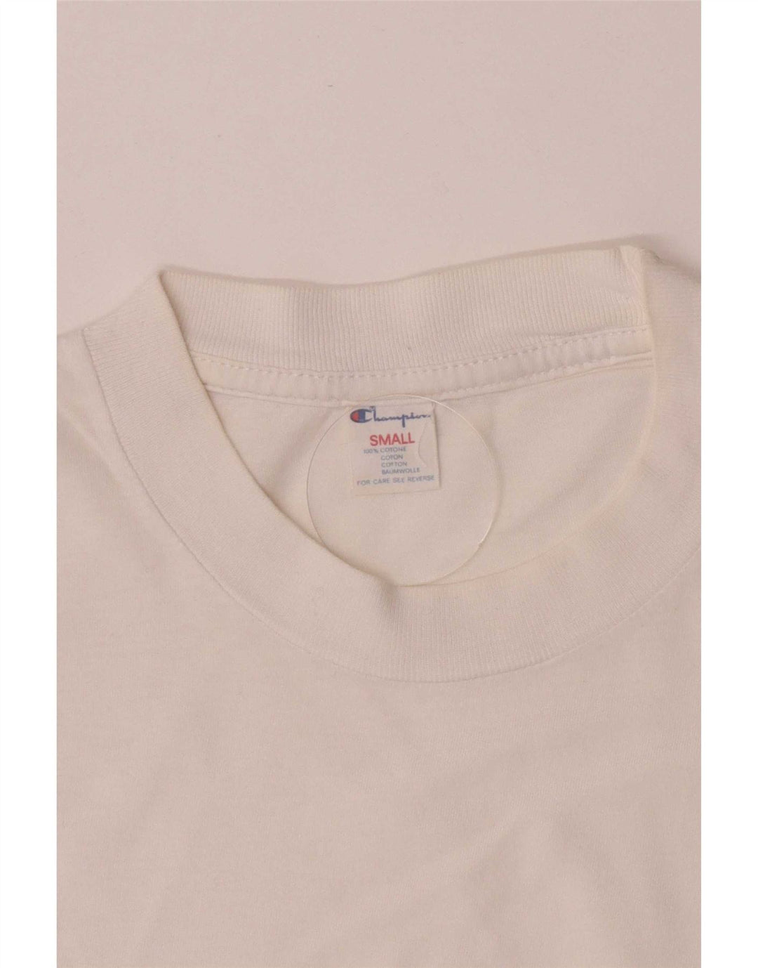 Champion Herre grafisk T-shirt top lille hvid bomuld
